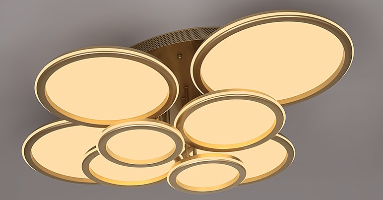 9301/2*4 CHAMPAGNE GOLD (1) Люстра (RL)