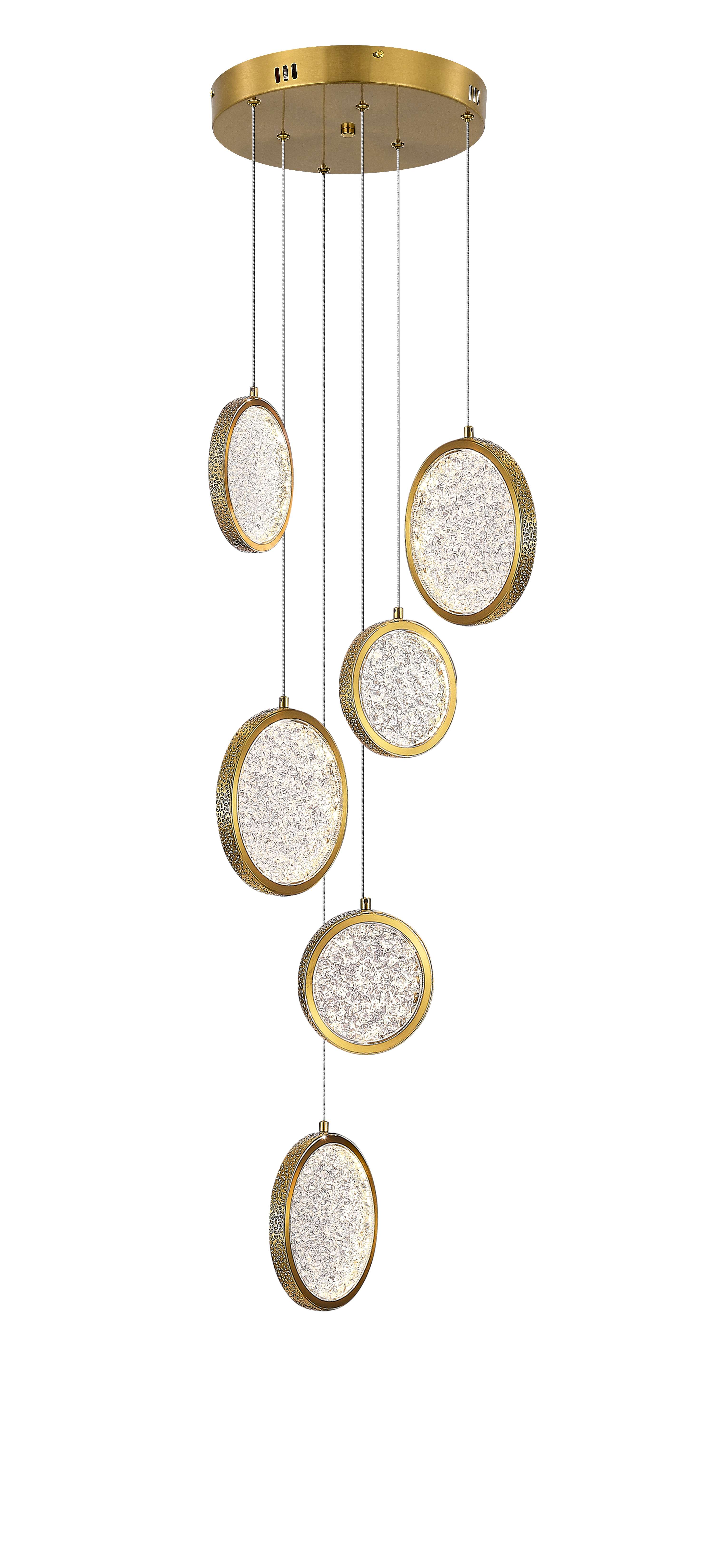 D2061-DW-6 BRASS (1) Подвесной светильник NW