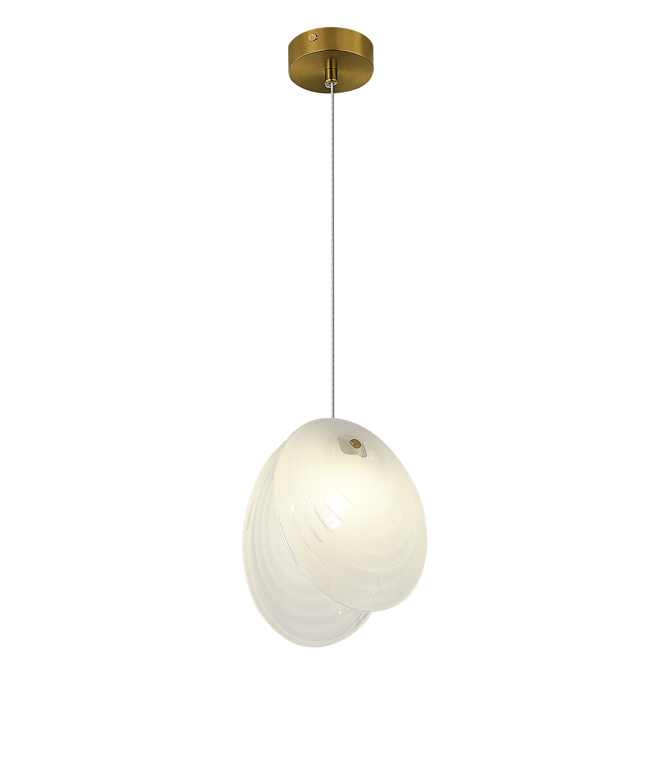 2814-DW-1 BRASS CANOPY+WHITE (1) Подвесной светильник NW