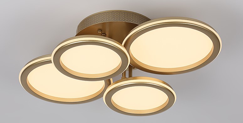9301/2+2S CHAMPAGNE GOLD (1) Люстра (RL)