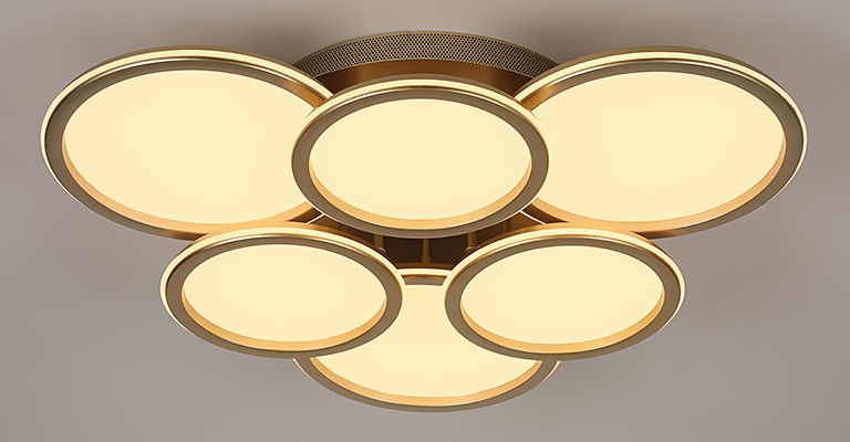 9301/3+3M CHAMPAGNE GOLD (1) Люстра (RL)