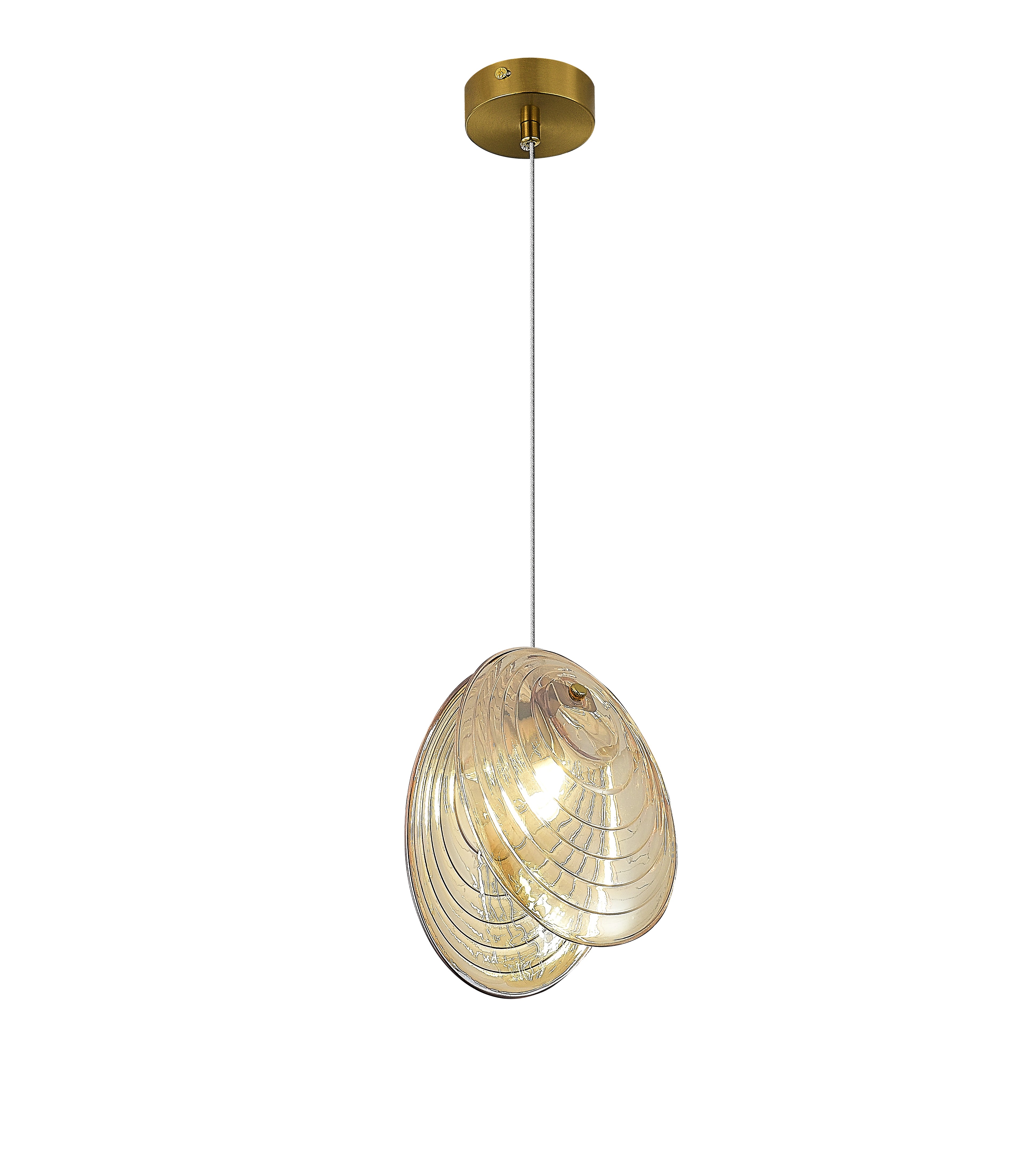 2814-DW-1 BRASS CANOPY+CHAMPINE GLASS (1) Подвесной светильник NW